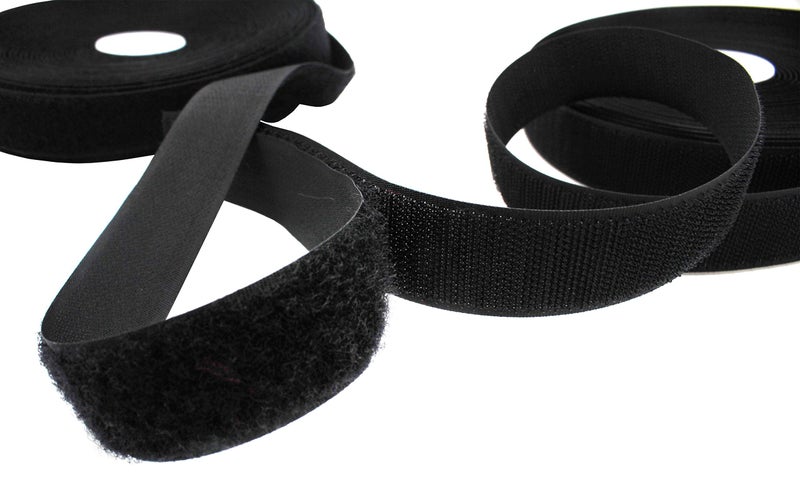 YKK Sew On Hook and Loop Manufactured 1" Black -10 Yards per roll - Image 5